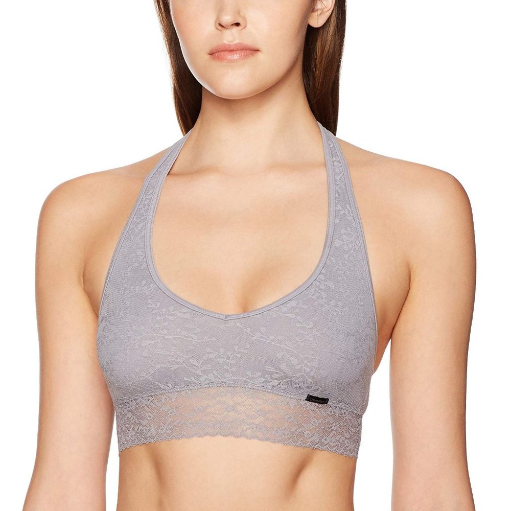 NWT Calvin Klein Set 2 Bare Lace Halter Bralette